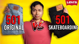 Which Jean Is Better  Levis 501 Original vs 501 Skateboarding [upl. by Zindman]