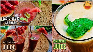 তরমুজের শরবত  Terbooz Ka SharbatJuice  Watermelon Juice  Pineapple Juice  Mojito Health Drinks [upl. by Eiramanad625]