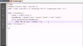 AJAX Tutorial  5  Creating the Content for the XML File [upl. by Sibylle]