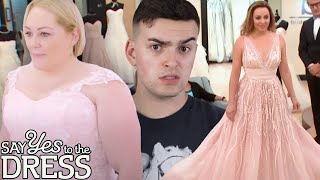 REACTING TO PINK WEDDING DRESSES [upl. by Naihtniroc]