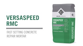 VERSASPEED RMC  Rapid Setting Repair Mortar Application [upl. by Lais292]