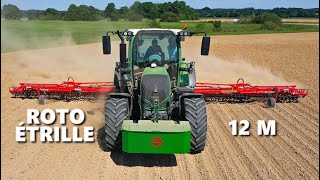 🇫🇷 DÉSHERBAGE MÉCANIQUE  FENDT 512 amp ROTOÉTRILLE DE 12M ‼️ [upl. by Ereveneug]