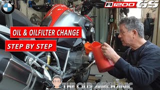 BMW R1200GS How To Do Motorcycle Maintenance Yourself A StepByStep Guide OIL amp OILFILTER CHANGE [upl. by Let372]