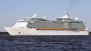 Navigator of the Seas outbound Hamburg  4KUHD [upl. by Ambert]