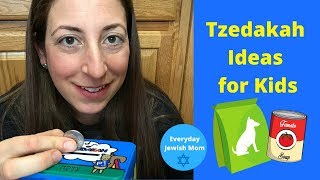 Tzedakah Ideas For Kids  Teaching Charitable Giving  PJ Library Tzedakah Box [upl. by Adnohsed]