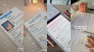 Taking Notes  Aesthetics and Pretty  Tiktok Compilation 1 [upl. by Ynamreg]