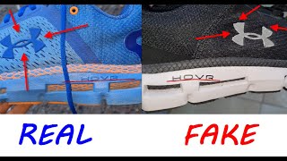 Under Armour HOVR real vs fake How to spot fake Under Armour HOVR infinite sneakers [upl. by Ellerahs]