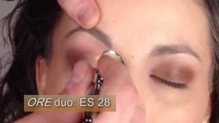 Airbrush Makeup How To Eyeshadow with Luminess Air Ore Evening Sari and Smokey Eyes sets [upl. by Thomey]