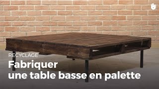 Fabriquer une table basse en palette  Recycler [upl. by Isla]