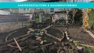 Gartengestaltung  Beete anlegen  Hausrenovierung [upl. by Jamieson]