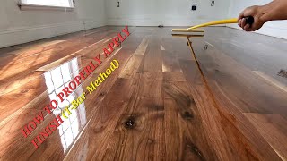 Applying Oilbased Finish on Hardwood Flooring [upl. by Groveman]