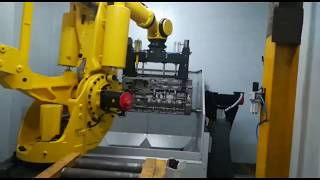 Robotic Fettling with Spindle [upl. by Blondie]