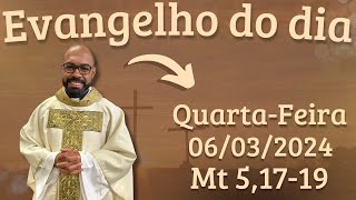 EVANGELHO DO DIA – 06032024  HOMILIA DIÁRIA – LITURGIA DE HOJE  EVANGELHO DE HOJE PADRE GUSTAVO [upl. by Macdermot]