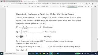 First order correction to Wave function amp particle in a 1 D box with slanted bottom [upl. by Sension]