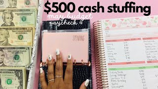 LOW CASH ENVELOPE STUFFING 2024  Paycheck Cash Stuffing  SAVINGS CHALLENGE STUFFING  May 4 [upl. by Keefer]