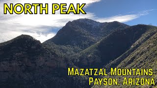 Mineral Creek Trail to North Peak  Mazatzal Mountains Payson Arizona Hike [upl. by Tippets299]