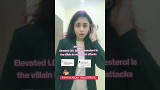 3 MYTHS ABOUT CHOLESTEROL With 💛drsandramd drtiktok healthinfluencer wellness lifestyle [upl. by Dazhahs]