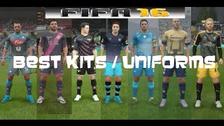 FIFA 16 Best 65 Kits Jerseys Uniforms [upl. by Meeharb]