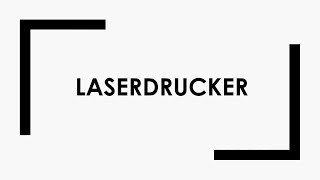 Laserdrucker einfach und kurz erklärt [upl. by Amelia835]