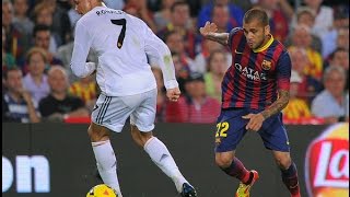 Dani Alves le tira un caño a Cristiano Ronaldo [upl. by Smiley520]