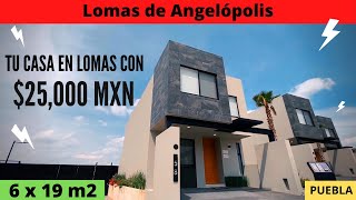 Tu casa con 25000 PESOS 🤯 CASA en VENTA en PUEBLA  🏡vive en Lomas de ANGELÓPOLIS 😎 [upl. by Burk]