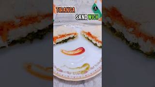 Tiranga Sandwich Recipe 🇮🇳 Independence day special trending viral ytshorts shorts [upl. by Welles]