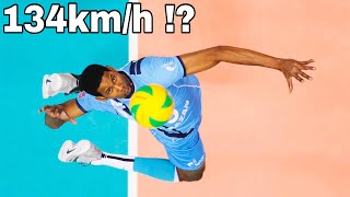 New World Record  Wilfredo Leon Serve 134 Kmh HD [upl. by Nuhs]