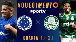 CRUZEIRO X PALMEIRAS  PRÉJOGO AQUECIMENTO AO VIVO COM IMAGENS  BRASILEIRÃO  live  sportv [upl. by Imat994]