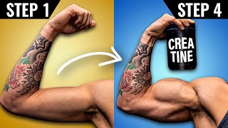 The BEST Way To Use Creatine For Muscle Growth 4 STEPS [upl. by Annoyik]