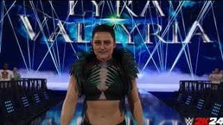 WWE 2K24 DLC  Lyra Valkyria Official Entrance [upl. by Kannav]