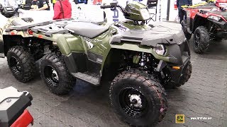 2019 Polaris Sportsman 570 6x6 Big Boss Recreational ATV  Walkaround  2018 Drummondville ATV Show [upl. by Eizus]