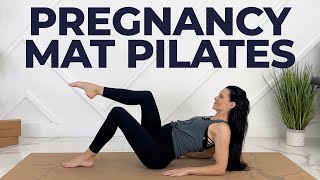 Pregnancy Mat Pilates 20Minute Prenatal Pilates Class [upl. by Nahoj]