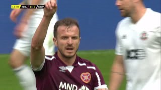 Andy Halliday scores from distance for Hearts against Cove Rangers in Premier Sports Cup [upl. by Elrebma754]