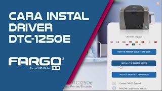 Cara Paling Mudah Instal Driver Printer Fargo DTC1250e  Simple dan pasti berhasil [upl. by Lamaj]