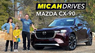 2024 Mazda CX90 Review  The Smoothest 3Row Family SUV [upl. by Ahtar124]