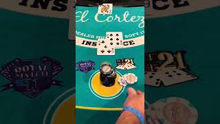 Blackjack Masterclass 💥 Huge Wins in One Epic Session shorts [upl. by Cheffetz]