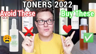 TONERS Round Up  My Current TOP 3 ❤️  BOTTOM 3 👎  Best Toners  Skincare [upl. by Ylloj885]