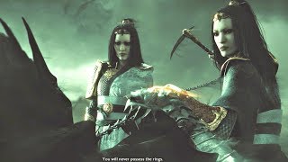 Shadow of War  Blade of Galadriel DLC  Nazgul Sisters Boss Fight amp Past Story Cutscene [upl. by Man368]