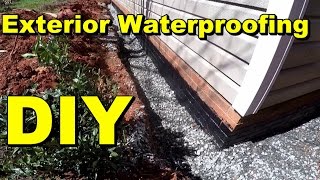 Exterior Waterproofing Complete How To for Do It Yourself Homeowners by Apple Drains [upl. by Gemina633]