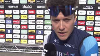 Hugo Hofstetter  Interview au départ  Classic BruggeDe Panne 2024 [upl. by Mcquillin]