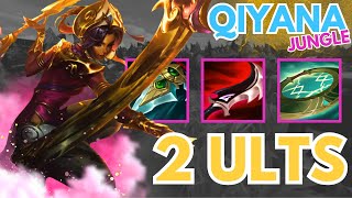 2 ULTS 1 Teamfight Challenger Qiyana Jungle Patch 1324 [upl. by Daryle]