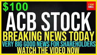 ACB Stock  Aurora Cannabis Inc Stock Breaking News Today  ACB Stock Price Prediction  ACB Stock [upl. by Tomkiel]