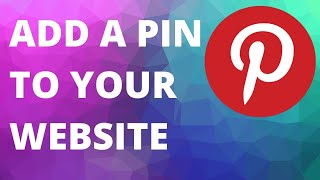 How to add a Pin to your WordPress blog or Niche Website  Make a Pinterest Pin and add to your blog [upl. by Ecreip]