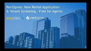 Rentspree New Rental Application amp Tenant Screening  Free for Agents [upl. by Aremihc]