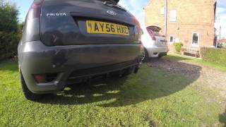 Ford Fiesta MK6 TDCI Zetec S Straight Pipe with Milltek Decat [upl. by Arreip]