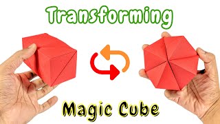 Easy Origami Magic Transforming Flexahedron [upl. by Butte]