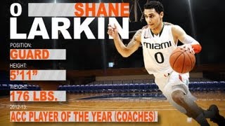 Official Highlights 2013 NBA Draft  Shane Larkin  Miami  ACCDigitalNetwork [upl. by Rosenblast]