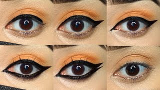 Eyeliner Styles  How to apply Eyeliner  Eyeliner for beginners [upl. by Aicirtac]