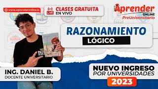 🔴 LIVE  Clase de Razonamiento Lógico para el ingreso a la UNIVERSIDAD ✅ [upl. by Annal]