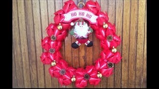 DIY Christmas Wreath Using Plastic Bottles [upl. by Dnama]